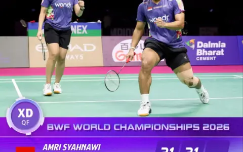 Amri/Nita Pastikan Medali untuk Indonesia di Semifinal BWC 2026