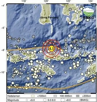 Rentetan Gempa Kembali Guncang Ruteng NTT Malam Ini, Terbesar M4,1