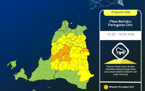 BMKG Peringatkan Cuaca Ekstrem di Banten dan Sumsel