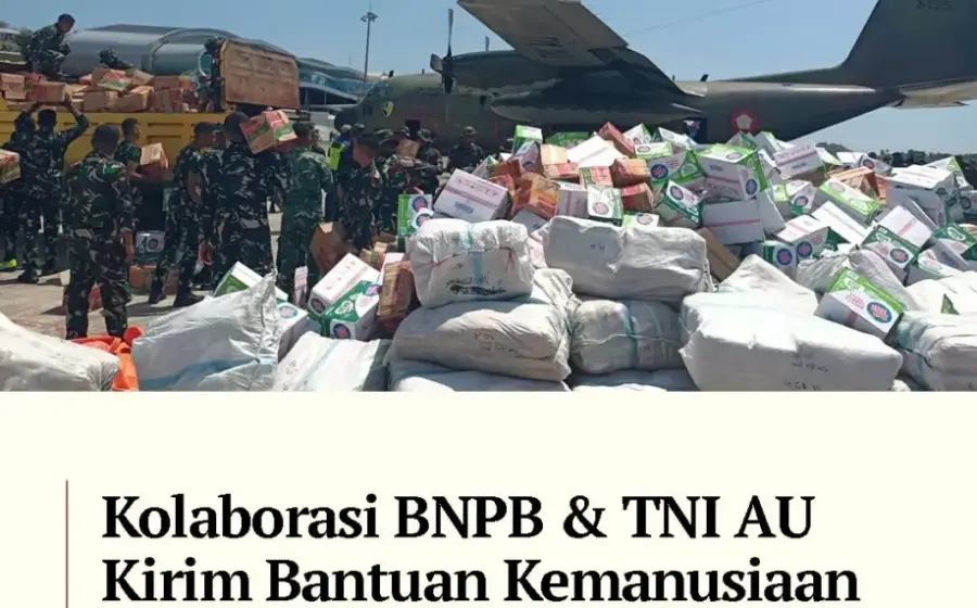 KASAU Serahkan Logistik untuk Penyintas Gempa NTT, 55 Ton Bantuan Diterbangkan