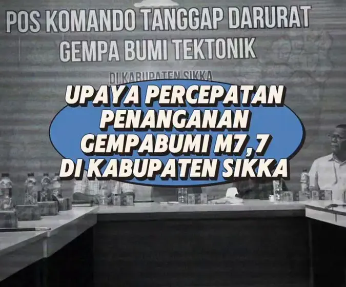 Kepala BNPB di Posko Sikka Perkuat Penanganan Gempa NTT