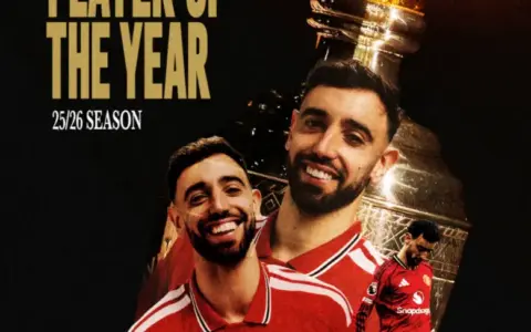 Bruno Fernandes Raih PFA Players’ Player of the Year 2025/26