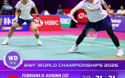 Rachel/Febi dan Ana/Trias Melaju ke Perempatfinal BWC 2026