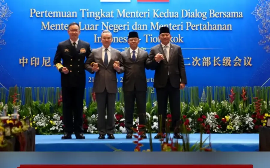 Indonesia-China Gelar Pertemuan 2+2 Kedua di Jakarta