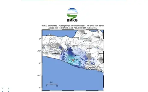 Gempa M3,5 Guncang Bantul Yogyakarta, Getaran Terasa hingga Solo dan Magelang
