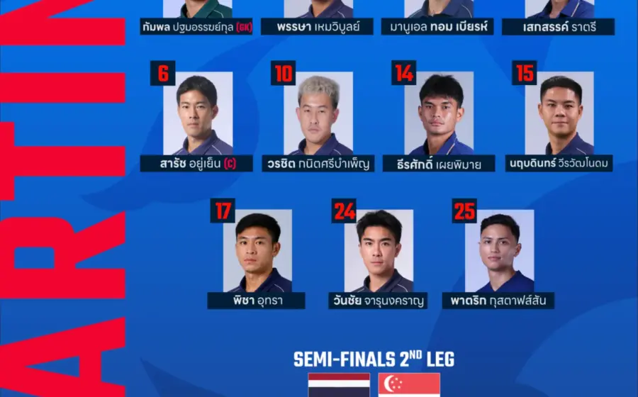 Thailand vs Singapura: Perebutan Tiket Final Piala ASEAN