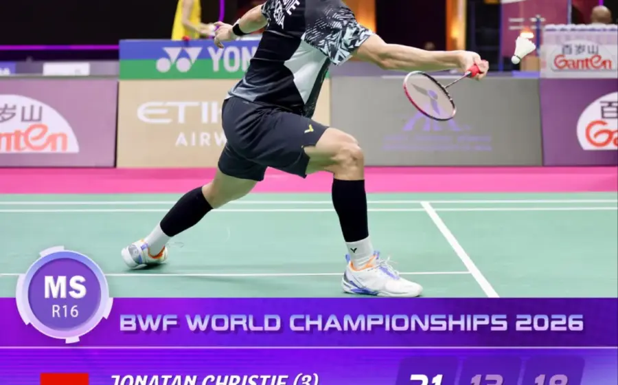 Jonatan Christie Tersingkir dari Kejuaraan Dunia BWF 2026