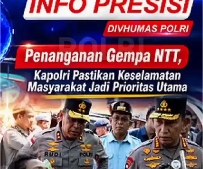 Kapolri Tinjau Posko Pengungsian Gempa NTT di Manggarai