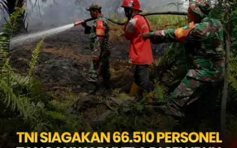 TNI Siagakan 66.510 Personel Hadapi Karhutla