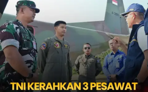 TNI Kerahkan 3 Pesawat Cassa-212 untuk Hujan Buatan Padamkan Karhutla Kalimantan