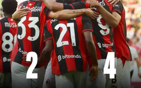 Hasil AC Milan vs Manchester United 4-2 di Laga Uji Coba Pramusim