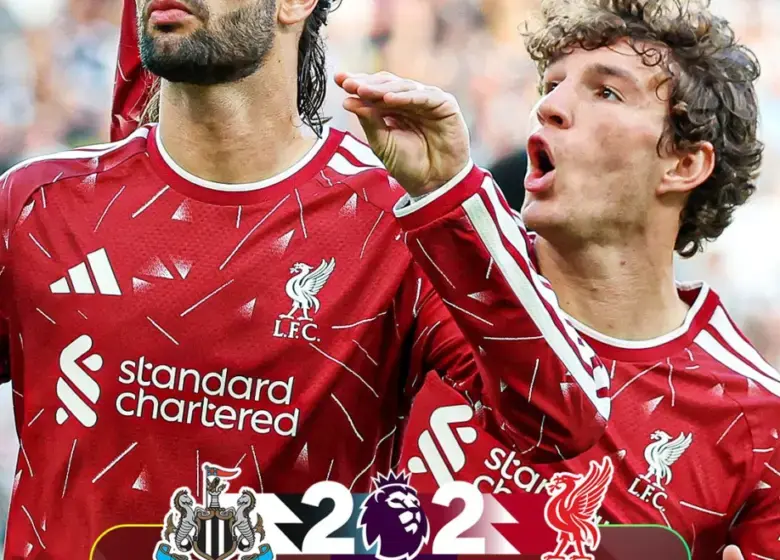 Newcastle vs Liverpool Imbang 2-2, Penalti Szoboszlai Menit 90+9 Selamatkan The Reds