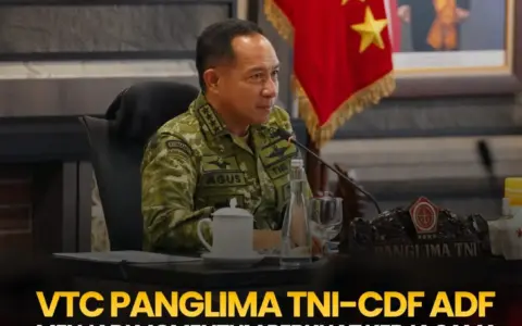 Panglima TNI VTC dengan CDF Australia, Perkuat Kerja Sama Pertahanan