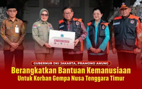 Pramono Anung Lepas Bantuan Rp5,8 Miliar dari DKI Jakarta untuk Korban Gempa NTT