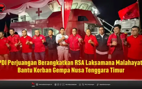 PDIP Kirim Rumah Sakit Apung Laksamana Malahayati ke NTT