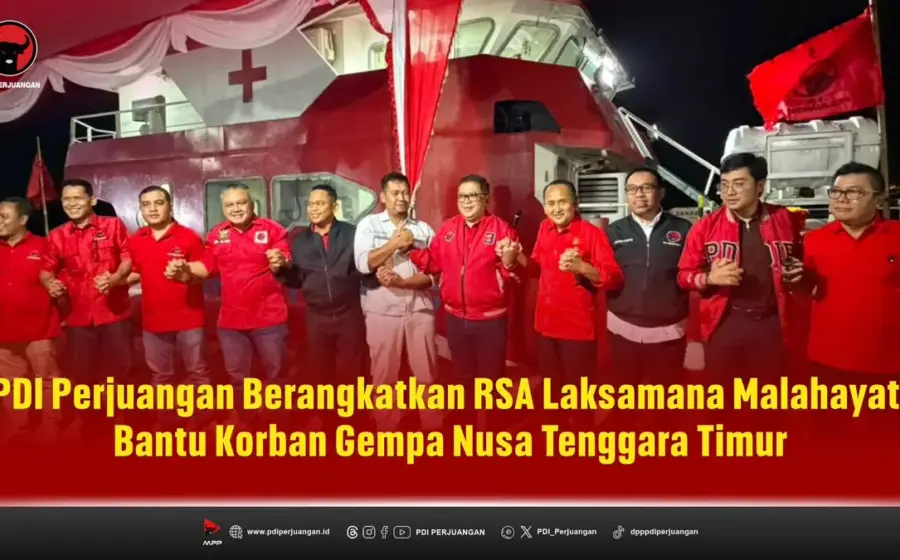 PDIP Kirim Rumah Sakit Apung Laksamana Malahayati ke NTT