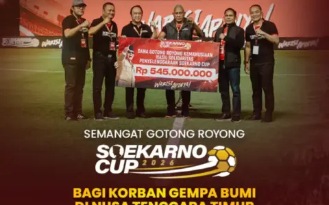 Soekarno Cup 2026 Tutup dengan Donasi Rp545 Juta untuk NTT