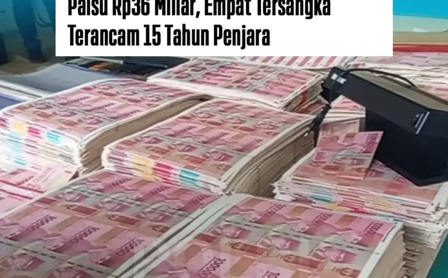 Pabrik Uang Palsu di Tangsel Dibongkar, 360.000 Lembar Rp100 Ribu Disita