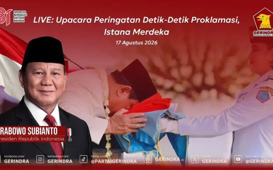 Dewi Soekarno Hadiri Upacara HUT ke-81 RI di Istana Merdeka
