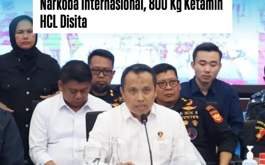 Bareskrim dan Tim Gabungan Beberkan Penyitaan 800 Kg Ketamin di Perairan Anambas–Natuna