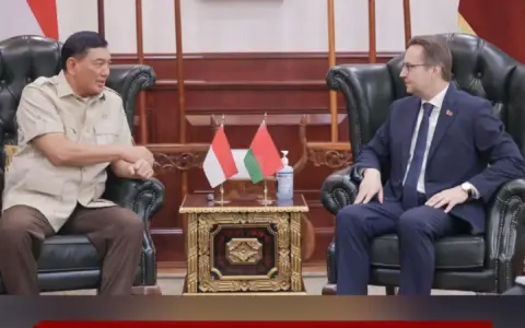 Menhan Sjafrie Terima Kunjungan Dubes Belarus di Kemhan